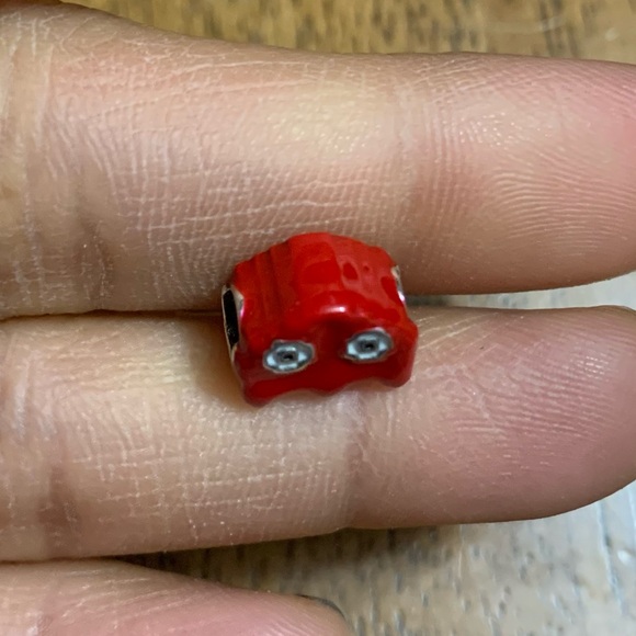 NWOT Pac-Man Pacman Ghost Sour Bead Charm Sterling Silver 925 - Picture 5 of 8